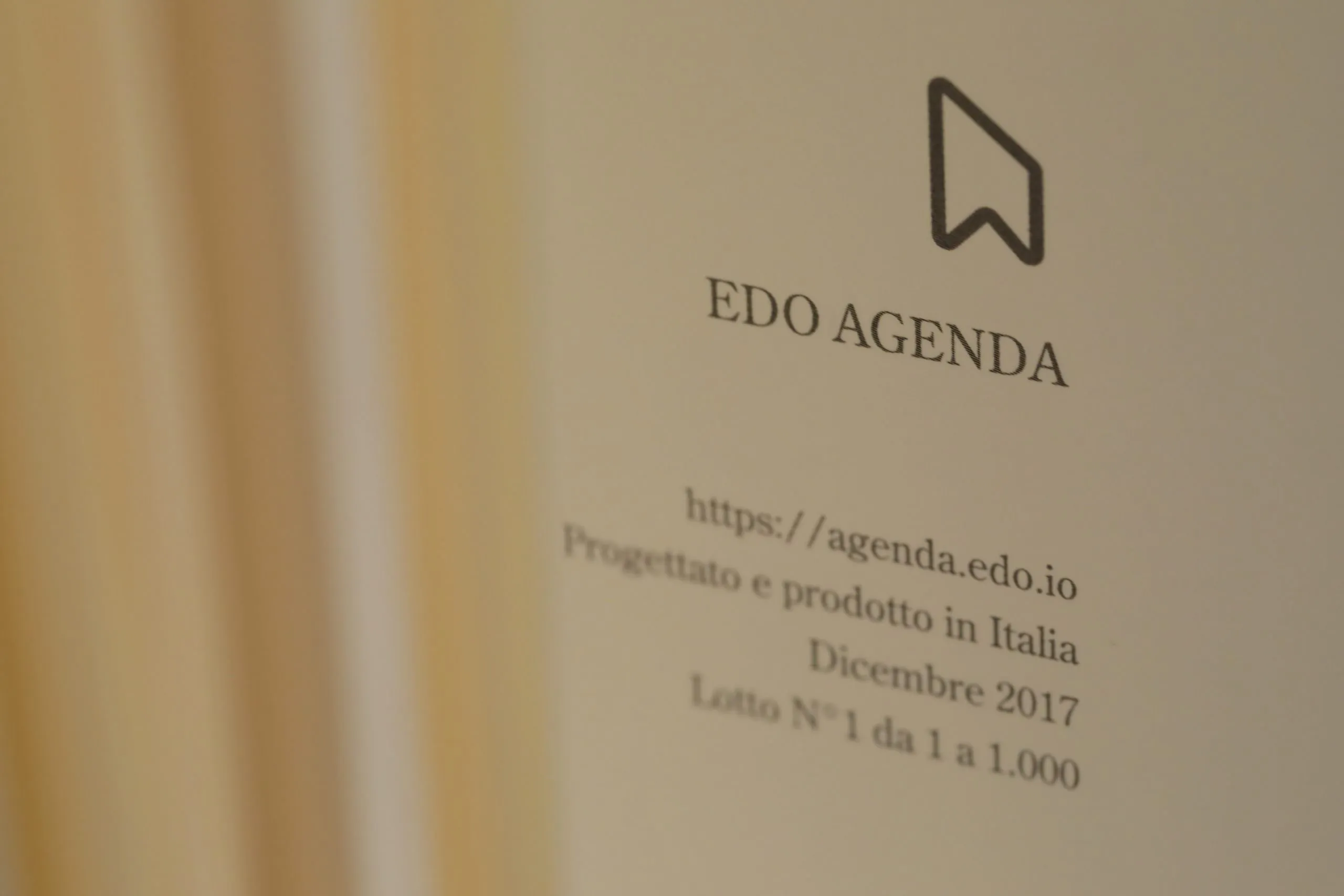 Agenda rilegata EDO