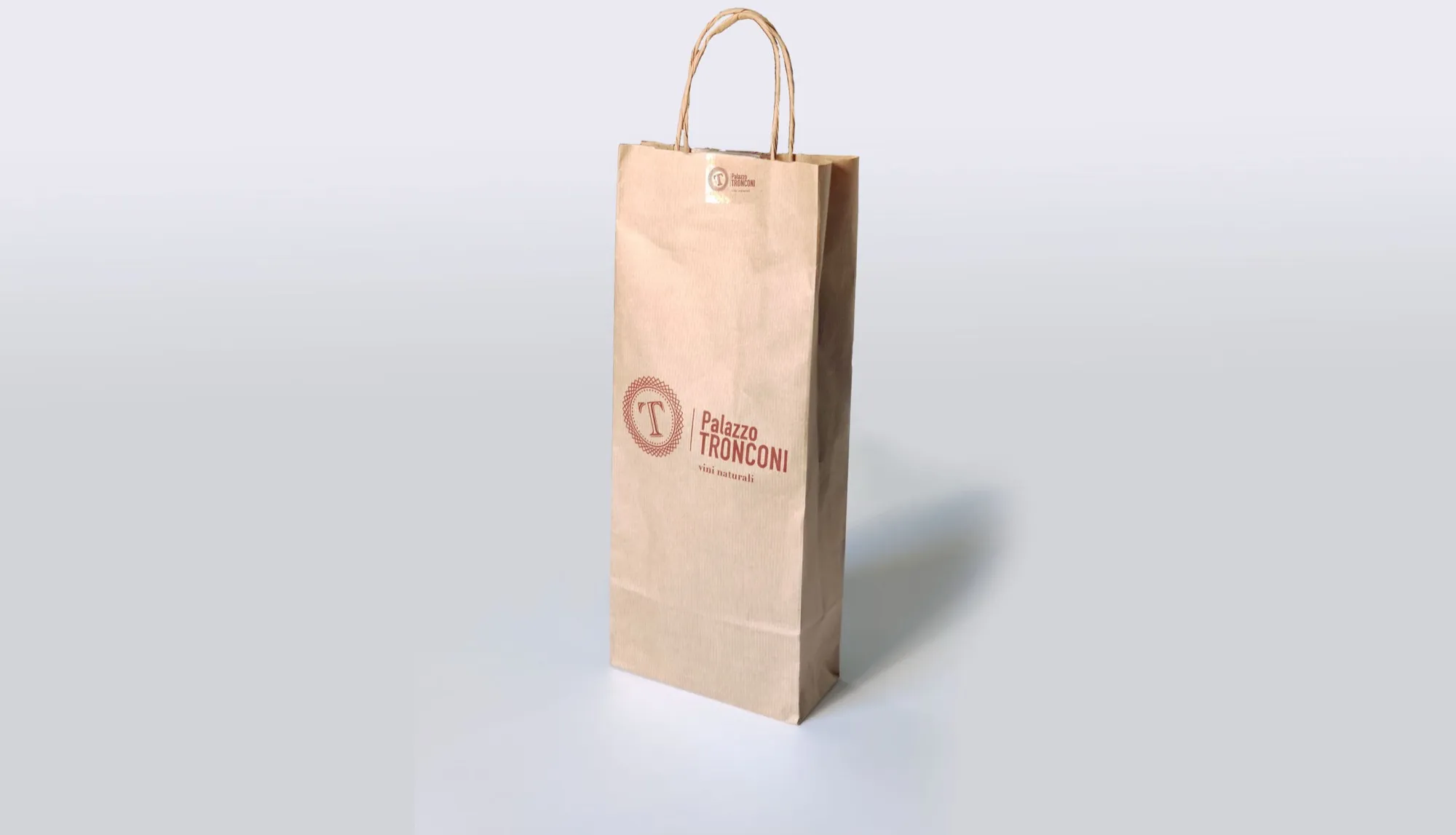 Shopper porta bottiglia in carta ecologica